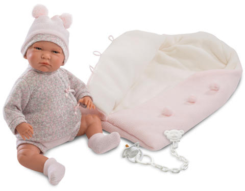 Vásárlás: Llorens Lala sírós újszülött baba kötött ruhában, hálózsákkal -  42 cm Játékbaba árak összehasonlítása, Lala sírós újszülött baba kötött  ruhában hálózsákkal 42 cm boltok