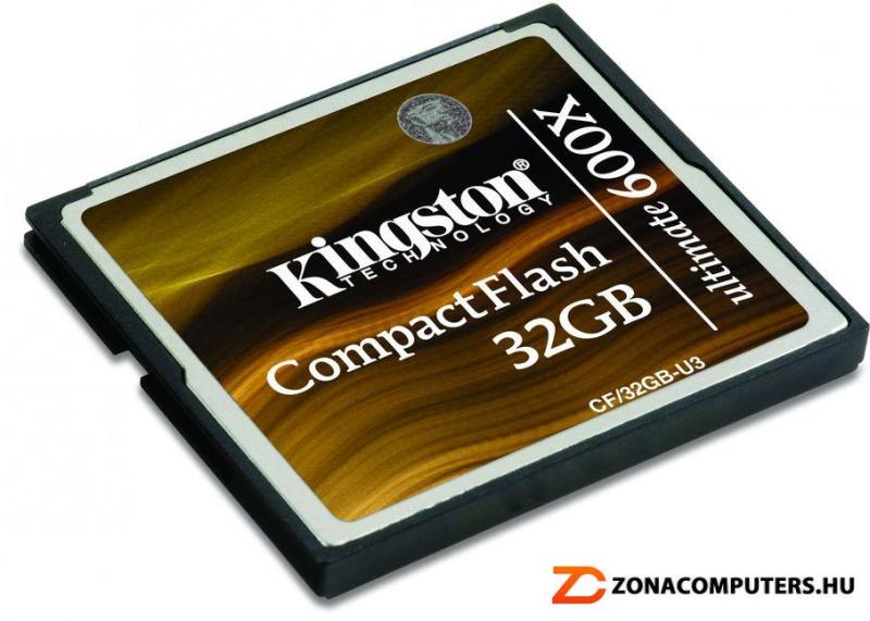 Vásárlás: Kingston CompactFlash Ultimate 32GB 600x (CF/32GB-U3), eladó  Memóriakártya, olcsó memory card árak