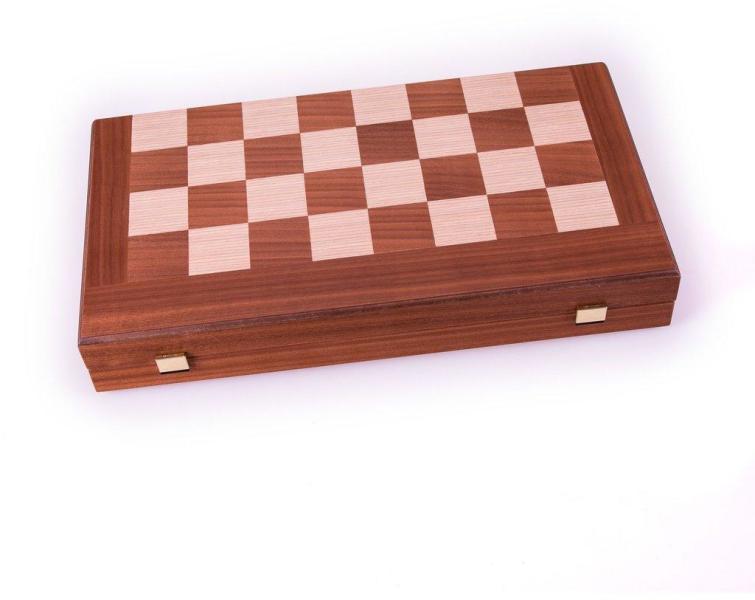 Manopoulos Set joc table backgammon cu tabla de sah la exterior lemn de  mahon inlaid (Sah) - Preturi