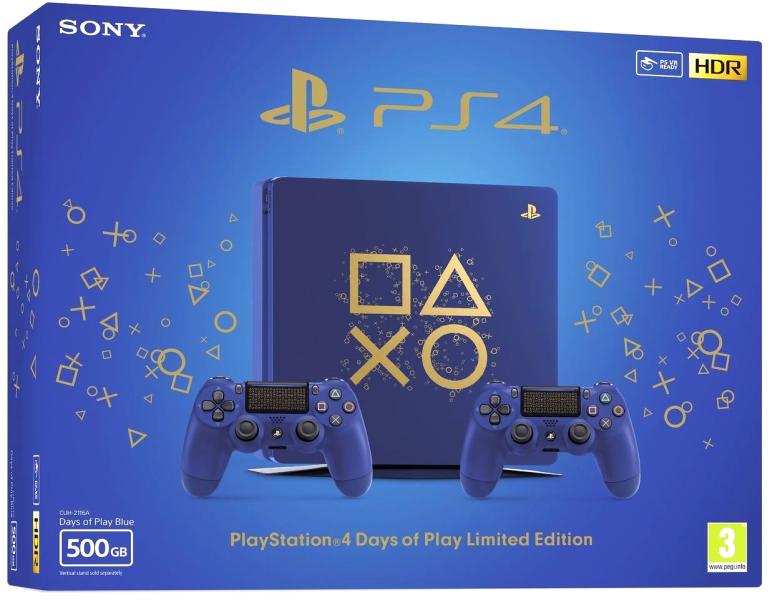 Sony PlayStation 4 Slim 500GB (PS4 Slim 500GB) Days of Play Limited Edition  vásárolj már 0 Ft-tól