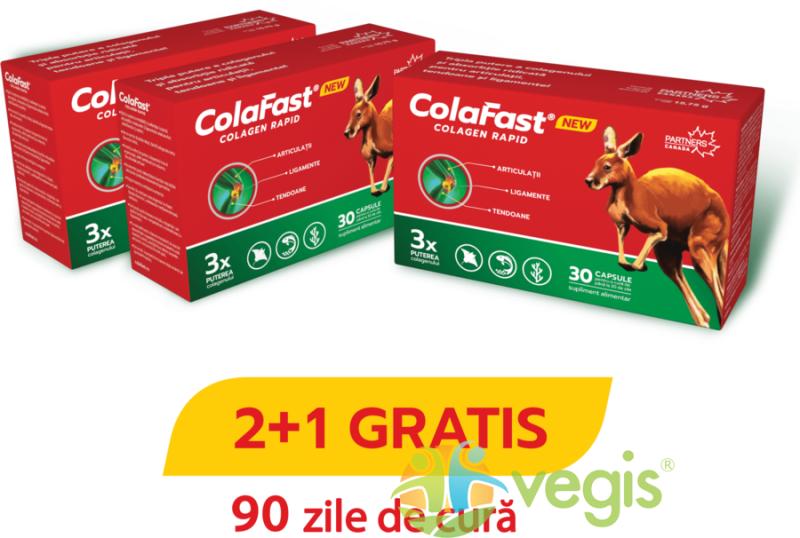 Partners Canada Pachet Colafast Colagen Rapid 3 x 30cps (Suplimente  nutritive) - Preturi
