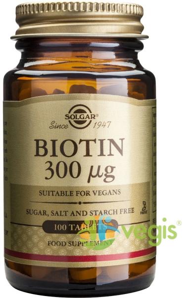 Solgar Biotina (Vitamina B7) 300mcg 100tb (Suplimente nutritive) - Preturi