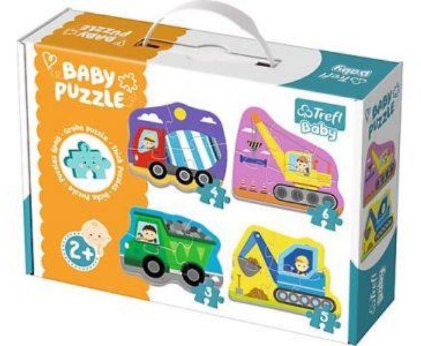 Baby Puzzle táskában - Első puzzle - Munkagépek (36072)