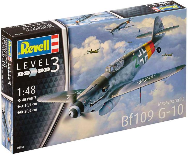 Kit de Modelo Escala 1:48 18,9 cm Revell- Messerschmitt Bf109 G-10 3958 03958 