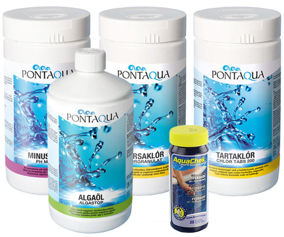 Vásárlás: Pontaqua Start Set medence vegyszerkészlet 5 db-os csomag (VKL  100) Medence vegyszer árak összehasonlítása, Start Set medence  vegyszerkészlet 5 db os csomag VKL 100 boltok