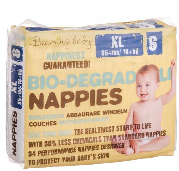 Vásárlás: Beaming Baby Biológiailag lebomló EXTRA LARGE pelenka 34 db  Pelenka árak összehasonlítása, BiológiailaglebomlóEXTRALARGEpelenka34db  boltok