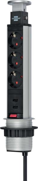 Tower Power 3 Plug + 2 USB 2 m (1396200013)