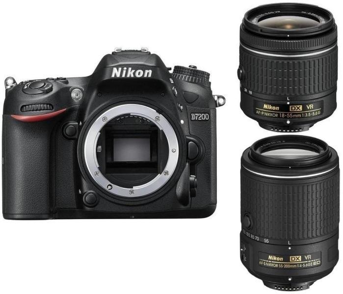 Nikon D7200 + AF-P 18-55mm VR + 55-200mm VR II - Árukereső.hu