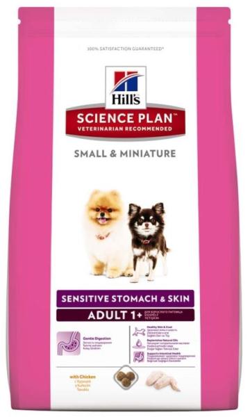 Science Plan Adult Small & Miniature Sensitive Stomach & Skin 1,5 kg