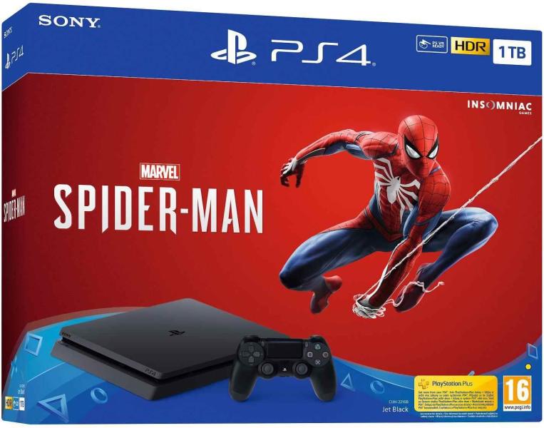 Sony PlayStation 4 Slim 1TB (PS4 Slim 1TB) + Marvel Spider-Man Конзоли за  игри Цени, оферти и мнения, списък с магазини