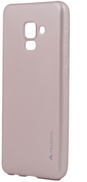 Meleovo Husa Samsung Galaxy A8 (2018) Meleovo Silicon Soft Slim Rose Gold  (aspect mat) (MLVSSA530RG) (Husa telefon mobil) - Preturi