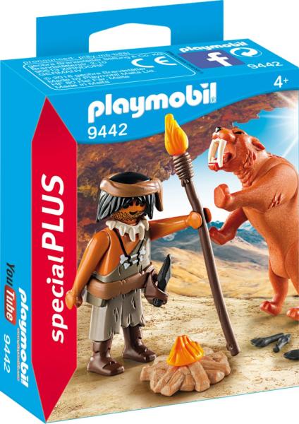 Vásárlás: Playmobil Ősember kardfogú tigrissel (9442) Playmobil árak  összehasonlítása, Ősember kardfogú tigrissel 9442 boltok
