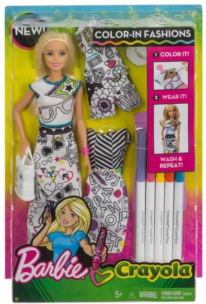 Vásárlás: Mattel Barbie Crayola színezős baba (FPH90) Barbie baba árak  összehasonlítása, Barbie Crayola színezős baba FPH 90 boltok