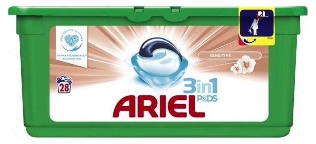 Vásárlás: Ariel 3in1 Sensitive mosókapszula 28 db Mosószer, mosópor árak  összehasonlítása, 3 in 1 Sensitive mosókapszula 28 db boltok
