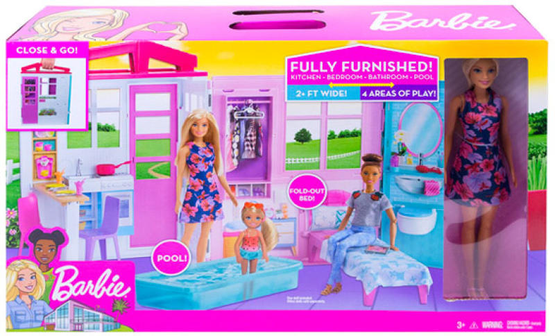 Vásárlás: Mattel Barbie tengerparti háza babával (FXG55) Barbie baba árak  összehasonlítása, Barbie tengerparti háza babával FXG 55 boltok