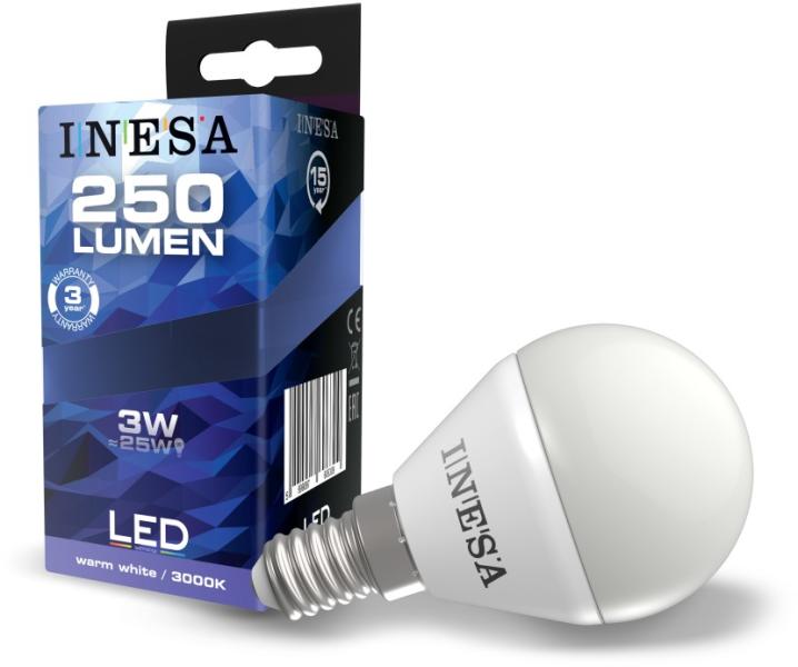 Vásárlás: INESA E14 3W 3000K 250lm 60630 LED izzó árak összehasonlítása, E  14 3 W 3000 K 250 lm 60630 boltok