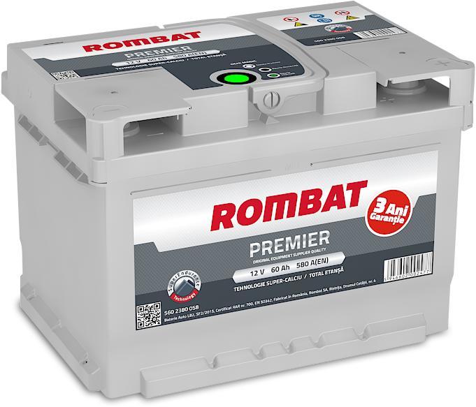 Stern Portrait Towing ROMBAT Premier 60Ah 580A (Acumulator auto) - Preturi