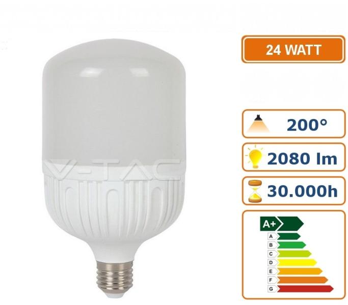 Vásárlás: V-TAC E27 24W 3000K 2080lm 7275 (VT-2125) LED izzó árak  összehasonlítása, E 27 24 W 3000 K 2080 lm 7275 VT 2125 boltok