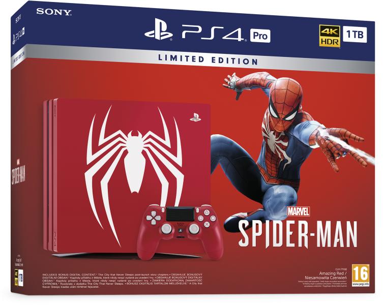Sony PlayStation 4 Pro 1TB (PS4 Pro 1TB) Marvel Spider-Man Limited Edition  vásárolj már 0 Ft-tól