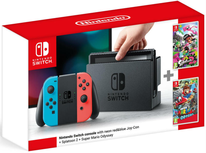 Nintendo Switch + Splatoon 2 + Super Mario Odyssey vásárolj már 0 Ft-tól