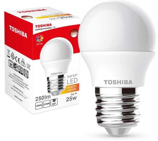Vásárlás: Toshiba E27 3W 2700K 250lm 01301315136A LED izzó árak  összehasonlítása, E 27 3 W 2700 K 250 lm 01301315136 A boltok