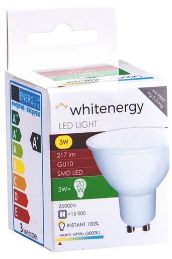 Vásárlás: Whitenergy GU10 3W 3000K 217lm 10363 LED izzó árak  összehasonlítása, GU 10 3 W 3000 K 217 lm 10363 boltok