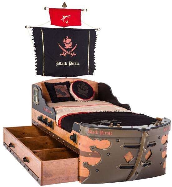 Vásárlás: Cilek BLACK PIRATE hajós ágy 90x195 cm Gyerekágy árak  összehasonlítása, BLACK PIRATE hajós ágy 90 x 195 cm boltok