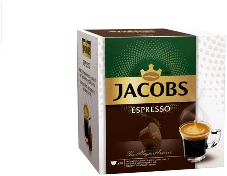 Jacobs Espresso (14) Капсули с кафе, филтри с кафе Цени, оферти и мнения,  списък с магазини, евтино Jacobs Espresso (14)