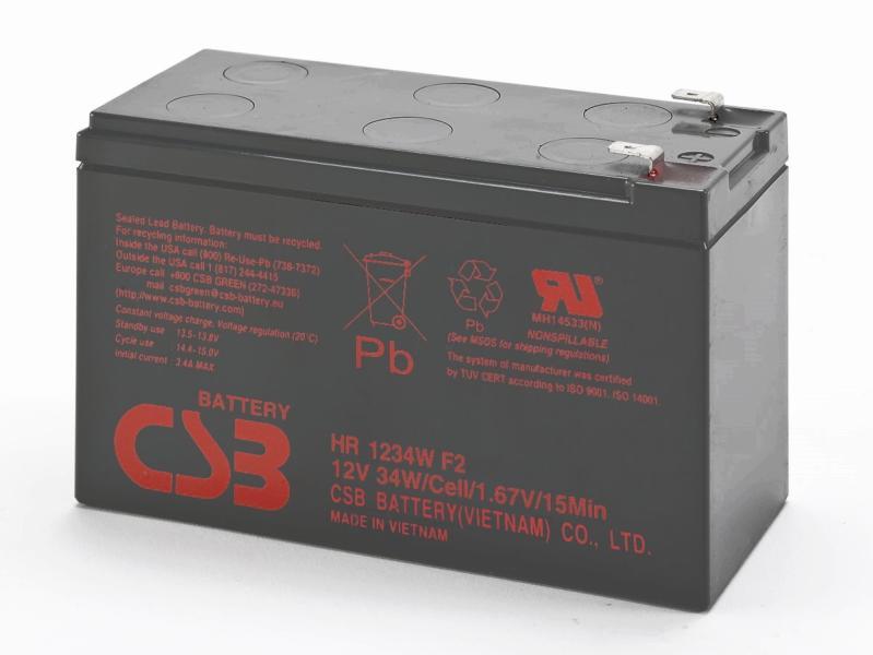 Аккумулятор csb hr1234w