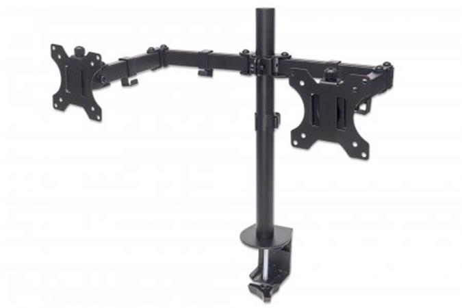 Universal Dual Monitor Mount with Double-Link Swing Arms (461528)