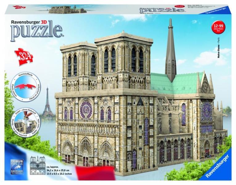 Vásárlás: Ravensburger Notre Dame 3D puzzle 324 db-os (12523) 3D puzzle  árak összehasonlítása, Notre Dame 3 D puzzle 324 db os 12523 boltok