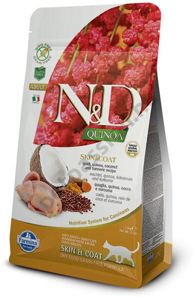 Grain Free Quinoa Skin & Coat Quail 7 kg