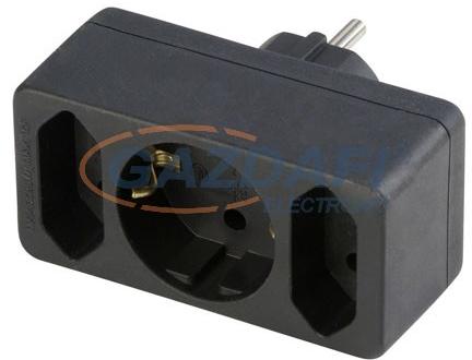 Düwi 2+1 Plug Adapter (12733)