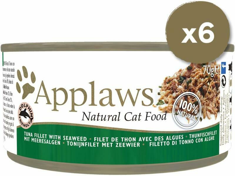 Tuna & seaweed tin 6x70 g