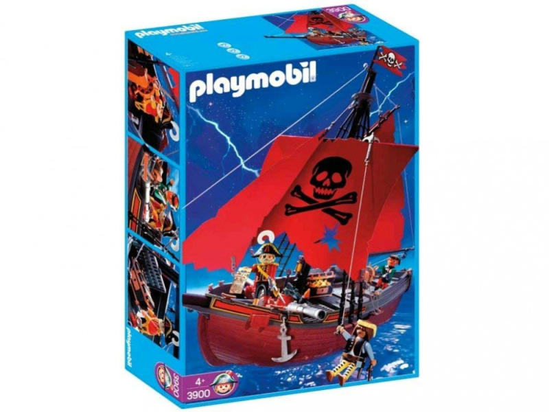 Vásárlás: Playmobil A vörös zászlós kalózhajó (3900) Playmobil árak  összehasonlítása, A vörös zászlós kalózhajó 3900 boltok
