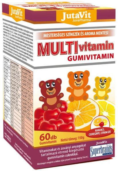 Vásárlás: JutaVit Multivitamin gumivitamin 60db Táplálékkiegészítő árak  összehasonlítása, Multivitamin gumivitamin 60 db boltok
