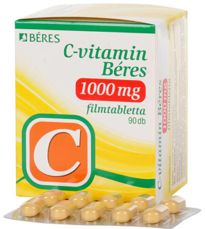 Vásárlás: BÉRES C-Vitamin Béres 1000mg filmtabletta 90db Táplálékkiegészítő  árak összehasonlítása, C Vitamin Béres 1000 mg filmtabletta 90 db boltok