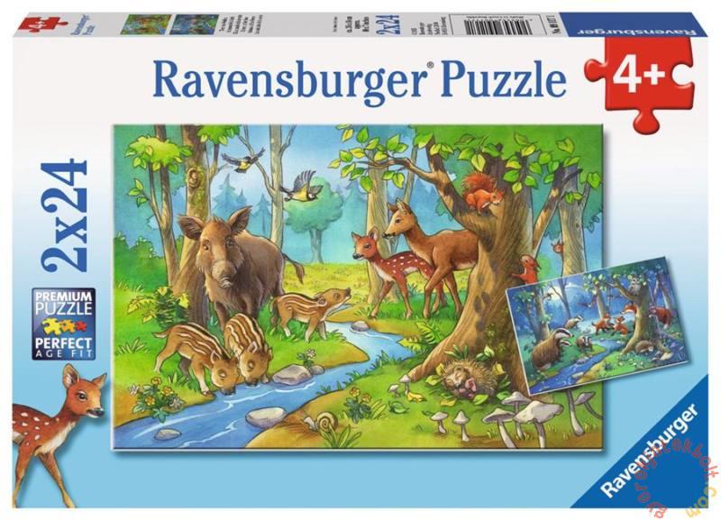 Vásárlás: Ravensburger Erdei állatok 2x24 db-os (09117) Puzzle árak  összehasonlítása, Erdei állatok 2 x 24 db os 09117 boltok