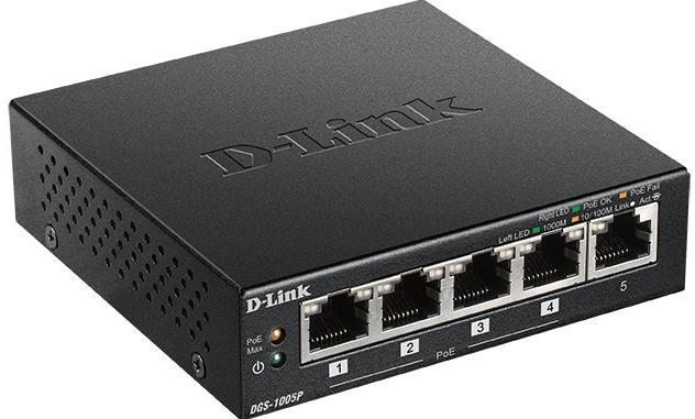 D-Link DGS-1005P/E switch vásárlás, olcsó D-Link DGS-1005P/E árak, D-Link  Hálózati switch akciók