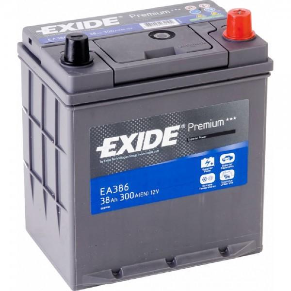 Exide Premium EA386 38Ah 300A right+ (EA386) vásárlás, Autó akkumulátor  bolt árak, akciók, autóakku árösszehasonlító