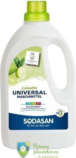 sodasan Detergent Lichid Bio - Universal cu limeta 1,5 l (Detergent (rufe))  - Preturi