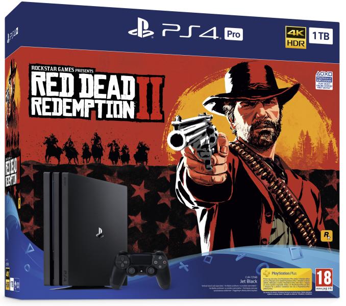 Sony PlayStation 4 Pro 1TB (PS4 Pro 1TB) + Red Dead Redemption II Конзоли  за игри Цени, оферти и мнения, списък с магазини