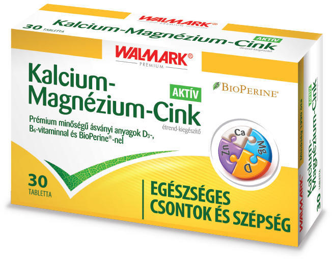 Vásárlás: Walmark Kalcium-Magnézium-Cink aktív tabletta 100 db  Táplálékkiegészítő árak összehasonlítása, Kalcium Magnézium Cink aktív  tabletta 100 db boltok