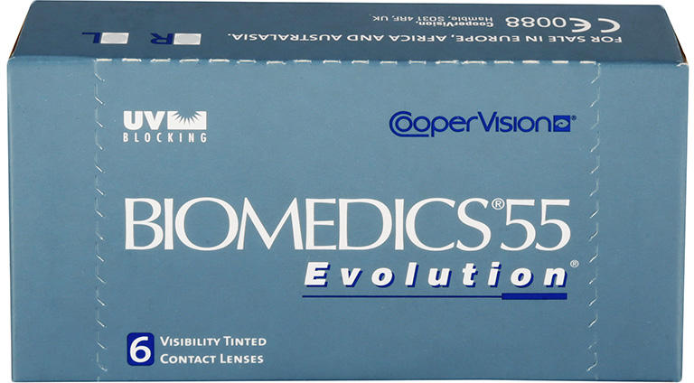 CooperVision Biomedics 55 evolution (Mediflex 55) 6 db - pluszos dioptria  kontaktlencse vásárlás, Kontaktlencse bolt árak, kontakt lencse akciók