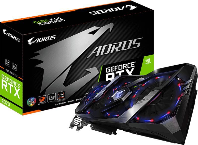 Card màn hình Gigabyte AORUS GeForce RTX 2070 Super (GV-N207SAORUS-8GC