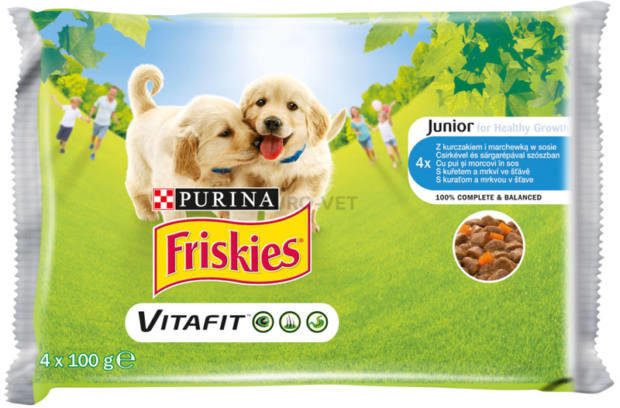 Junior Chicken & Carrot 4x100 g