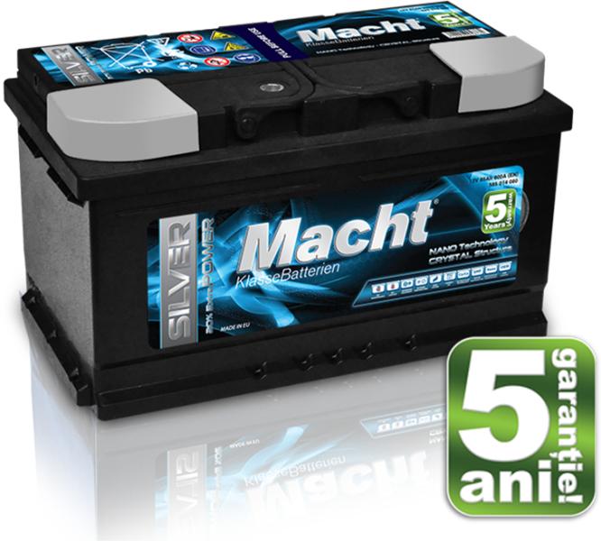 MACHT Silver Power 90Ah 850A left+ (Acumulator auto) - Preturi