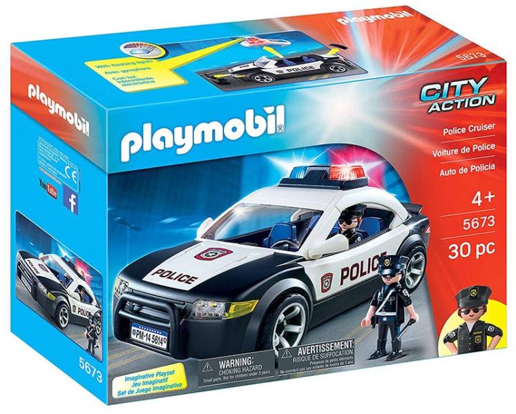 City Action - Rendőrautó villogóval és rendőrökkel (5673)
