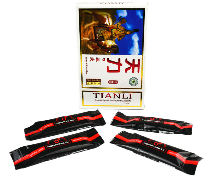 Servețele umede Tianli pentru potență, 10 bucăți