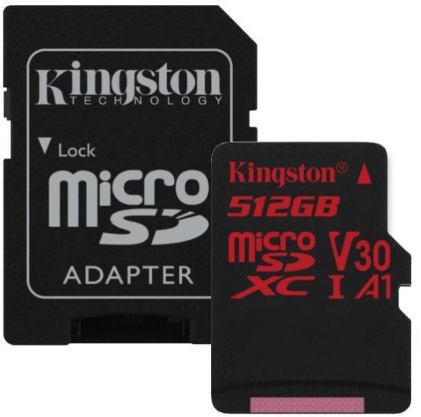 Kingston microSDXC 512GB A1/UHS-I/V30 SDCR/512GB (Card memorie) - Preturi